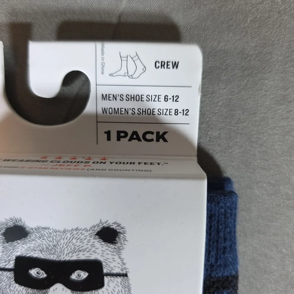 Pair of Thieves‎ Men's Crew Socks - Navy / Lady Bug print men 6-12 Women 8-12